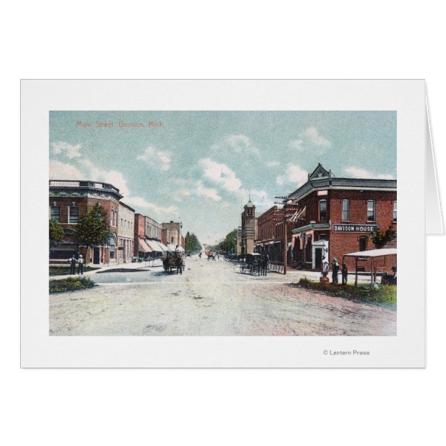 MI、Main StreetDavisonの表示 (正面横)