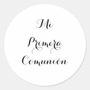 Mi Primera Comuniónのステッカー ラウンドシール