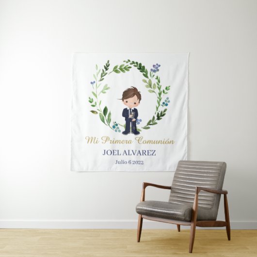 Mi primera Comunión BackDrop  タペストリー (インサイチュ)