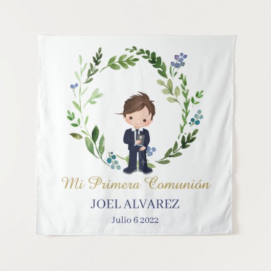 Mi primera Comunión BackDrop タペストリー (正面)