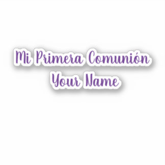 Mi Primera Comunion Customize name vinyl sticker シール