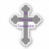 Mi Primera Comunion vinyl sticker シール (正面)