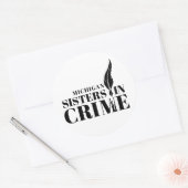 MI Sisters in Crime Sticker ラウンドシール (封筒)