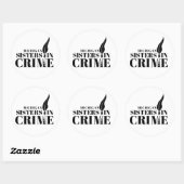 MI Sisters in Crime Sticker ラウンドシール (シート)