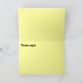 mi Tía -ピンクの花Feliz Cumpleaños カード (内部)