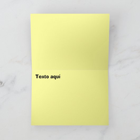 mi Tía -ピンクの花Feliz Cumpleaños カード (内部)