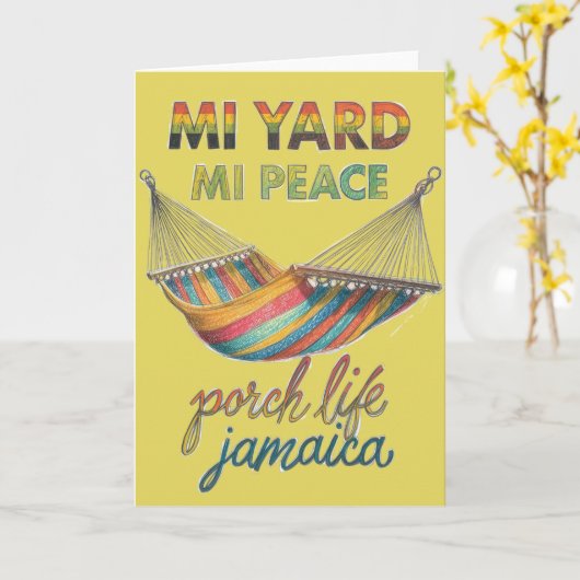 MI YARD MI peace カード (黄色い花)