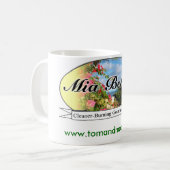Miaのロゴのマグ コーヒーマグカップ (正面左)