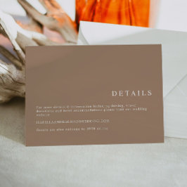 MIAアーストーンタウペミニマリストボホ詳細カード 招待状