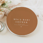 MIAアーチ型ボホテラコッタベビーシャワー ペーパープレート<br><div class="desc">・ MIAコレクションは、ボヘミアの焼けたオレンジ、クリーム色のベージュ自然、茶色のカラーコンビネーションとミニマルモダンセリフのレイアウトを備えている。ボホ砂漠や秋のイベントに最適。ここでは、招待状と調整シンボルや象徴を見つける。</div>