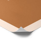 MIAアーチ型ボホテラコッタ結婚の歓迎 ポスター (角)