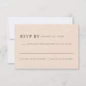 MIAボヘモダンミアンアーストーンタウペベージュRSVP 招待状 (正面)
