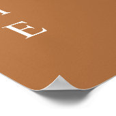 MIAミニマモダンリストテラコッタ結婚の歓迎 ポスター (角)