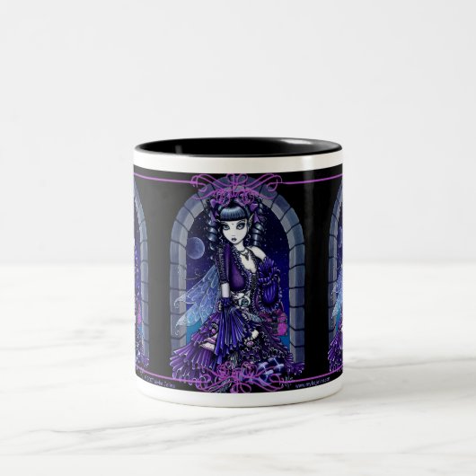 "Mia"のベビードールの妖精のマグ ツートーンマグカップ (中央)