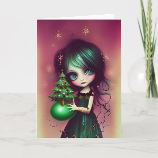 Mia イラスト クリスマス カード (正面)