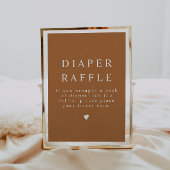 MIA ボホ テラコッタ オレンジ色 おむつくじ ポスター