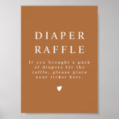 MIA ボホ テラコッタ オレンジ色 おむつくじ ポスター (正面)