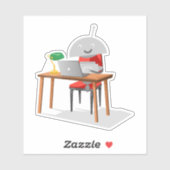 Mia at a Desk シール (シート)