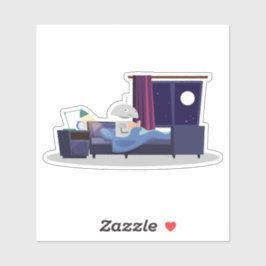 Mia at Bedtime シール