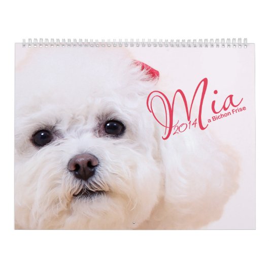 Mia - Bichon Frise 2014のカレンダー カレンダー (カバー)