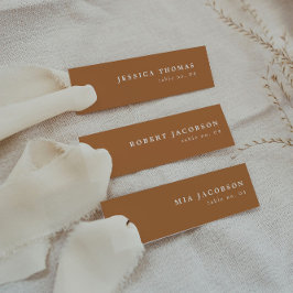 MIA Bohoバーンオレンジスレンダー座席表ネームカード 招待状