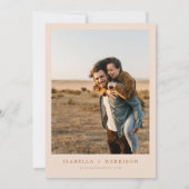 MIA Boho Burntオレンジ色のテラコッタ写真救日 招待状 (裏面)