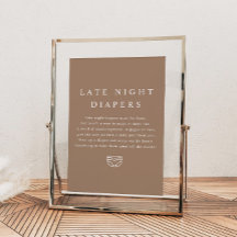 MIA Boho Earthトーン深夜おむつ赤ちゃんシャワー