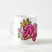 Mia Coffee Mug, Personalized Olivia Name Cup コーヒーマグカップ (正面左)