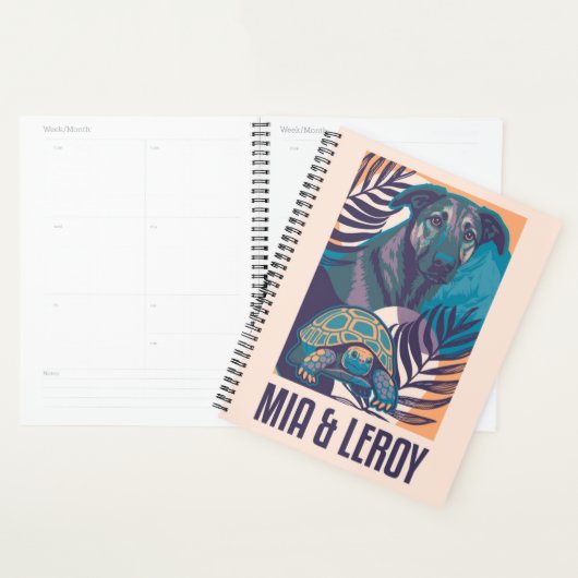 Mia Leroy Dog Tortoise プランナー手帳 (ディスプレー)