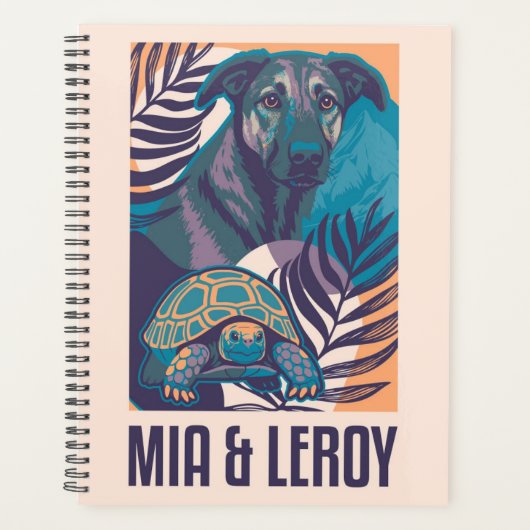 Mia Leroy Dog Tortoise プランナー手帳 (正面)