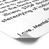 MIA, Mental Illness Awareness, Mental Illness i... ポスター (角)