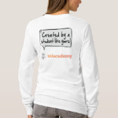 Mia Robot - 2022年コンテスト優勝 Tシャツ (裏面)