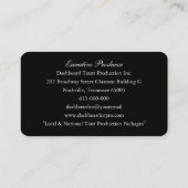 Mia Splashforzeのエレガントな真珠 名刺 (裏面)