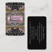 Mia Splashforzeのエレガントな真珠 名刺 (正面/裏面)