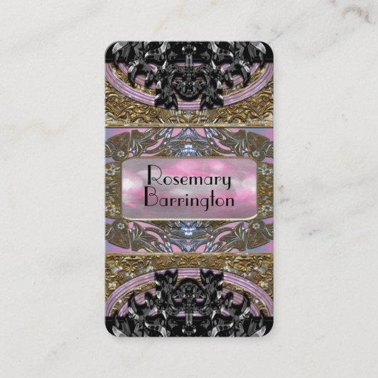 Mia Splashforzeのエレガントな真珠 名刺 (正面)