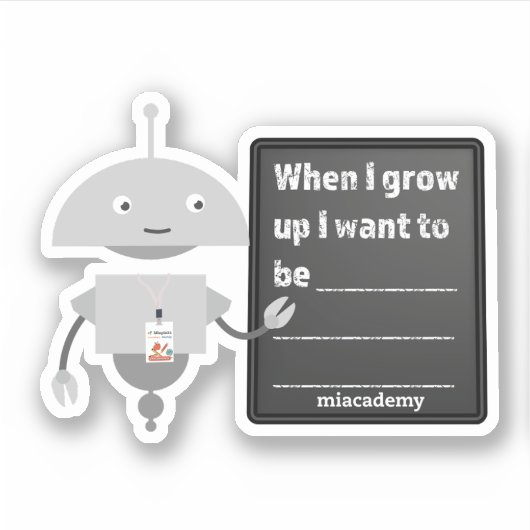 Mia - "When I Grow Up..." シール (正面)