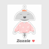 Mia With a Scrunchie Sticker シール (シート)