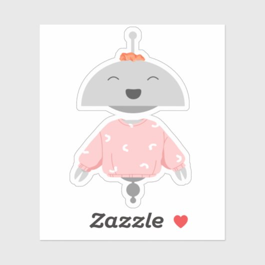 Mia With a Scrunchie Sticker シール (シート)