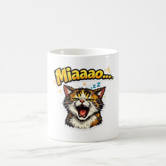 Miaaao... | Sleepy Cat Coffee Mug コーヒーマグカップ (中央)