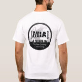 MIAClan.netの基本的な白いTシャツ Tシャツ (裏面)