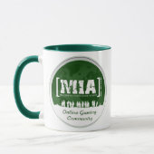 MIAClan.netの緑のコーヒー・マグ マグカップ (左)
