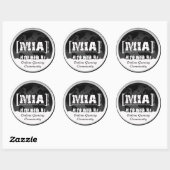 MIAClan.net高品質デカール白/黒 ラウンドシール (シート)