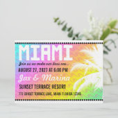 MIAMI宛先招待状 招待状 (スタンド正面)