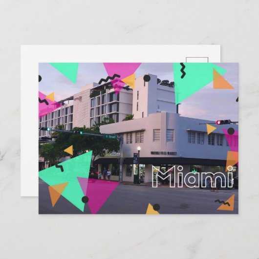 Miami art deco  ポストカード (正面/裏面)
