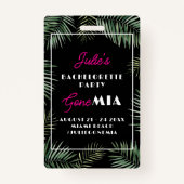 Miami Bachelorette Buy Bride A Drink QR code バッジ (正面)