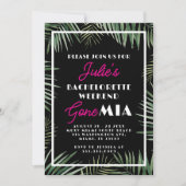 Miami Bachelorette Party Invitation Itinerary 招待状 (正面)