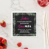 Miami Bachelorette Party Weekend Cocktail Napkins スタンダードカクテルナプキン (インサイチュ)