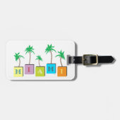 Miami Beachのやし ラゲッジタグ (正面横)