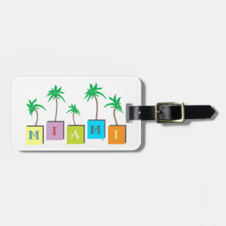 Miami Beachのやし ラゲッジタグ