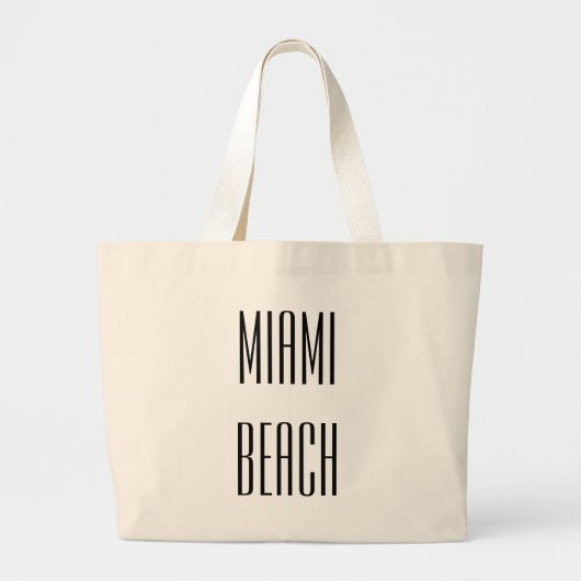 Miami Beachのジャンボトート ラージトートバッグ (正面)